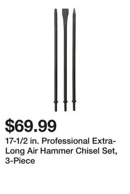 Harbor Freight Tools 17-1/2 in. Professional Extra-Long Air Hammer Chisel Set, 3-Piece offer