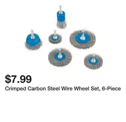 Harbor Freight Tools Crimped Carbon Steel Wire Wheel Set, 6-Piece offer