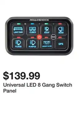 Harbor Freight Tools Universal LED 8 Gang Switch Panel offer