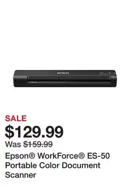 Office Depot Epson WorkForce ES-50 Portable Color Document Scanner offer