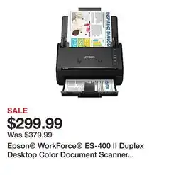 Office Depot Epson WorkForce ES-400 II Duplex Desktop Color Document Scanner with Auto Document Feeder offer