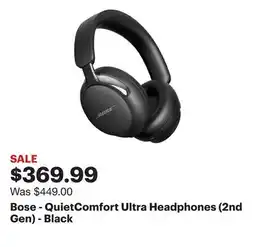 Best Buy Bose - QuietComfort Ultra Headphones (2nd Gen) - Black offer