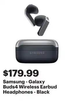 Best Buy Samsung - Galaxy Buds4 Wireless Earbud Headphones - Black offer