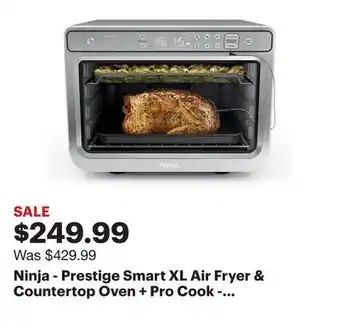 Best Buy Ninja - Prestige Smart XL Air Fryer & Countertop Oven + Pro Cook - Stainless Steel offer
