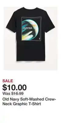 Old Navy Old Navy Soft-Washed Crew-Neck Graphic T-Shirt offer