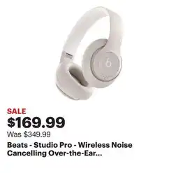 Best Buy Beats - Studio Pro - Wireless Noise Cancelling Over-the-Ear Headphones - Sandstone offer