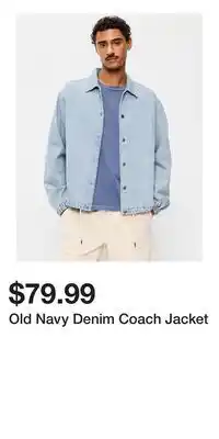 Old Navy Old Navy Denim Coach Jacket offer