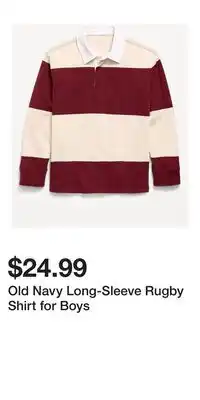 Old Navy Old Navy Long-Sleeve Rugby Shirt for Boys offer
