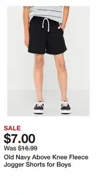 Old Navy Old Navy Above Knee Fleece Jogger Shorts for Boys offer