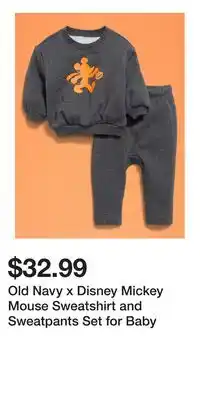 Old Navy Old Navy x Disney Mickey Mouse Sweatshirt and Sweatpants Set for Baby offer