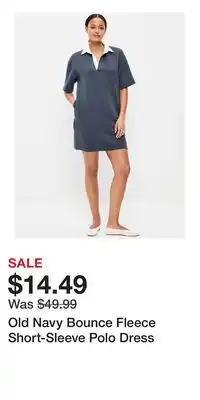 Old Navy Old Navy Bounce Fleece Short-Sleeve Polo Dress offer