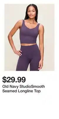 Old Navy Old Navy StudioSmooth Seamed Longline Top offer