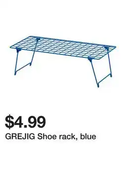 Ikea GREJIG Shoe rack, blue offer