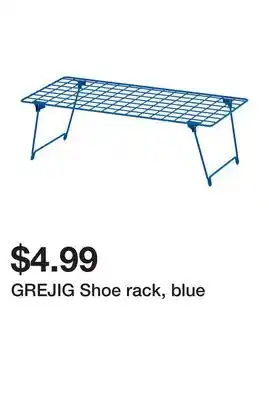 Ikea GREJIG Shoe rack, blue offer