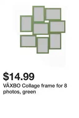 Ikea VÄXBO Collage frame for 8 photos, green offer