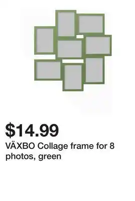 Ikea VÄXBO Collage frame for 8 photos, green offer
