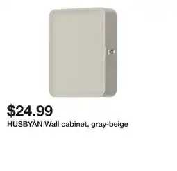 Ikea HUSBYÅN Wall cabinet, gray-beige offer