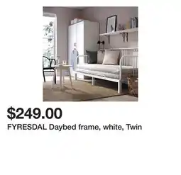 Ikea FYRESDAL Daybed frame, white, Twin offer
