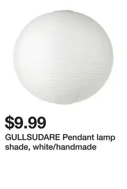 Ikea GULLSUDARE Pendant lamp shade, white/handmade offer