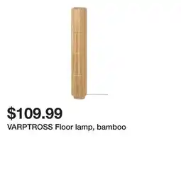 Ikea VARPTROSS Floor lamp, bamboo offer