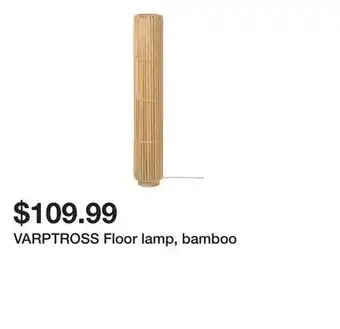 Ikea VARPTROSS Floor lamp, bamboo offer