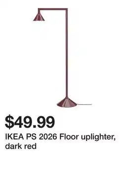 Ikea IKEA PS 2026 Floor uplighter, dark red offer