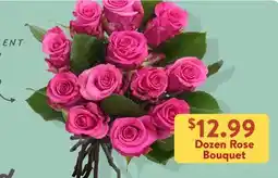 Fresh Thyme Dozen Rose Bouquet offer