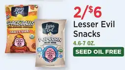 Heinen's Lesser Evil Snacks offer