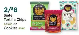 Heinen's Siete Tortilla Chips 5-7.5 OZ. or Cookies 4.5 OZ offer