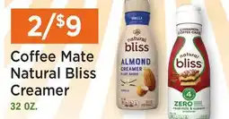 Heinen's Coffee Mate Natural Bliss Creamer offer