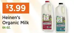 Heinen's Heinen's Organic Milk offer