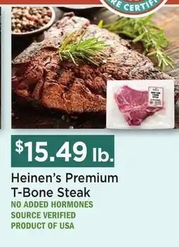 Heinen's Heinen's Premium T-Bone Steak offer