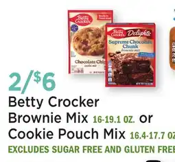 Heinen's Betty Crocker Brownie Mix 16-19.1 OZ. or Cookie Pouch Mix 16.4-17.7 OZ offer