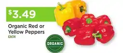 Heinen's Organic Red or Yellow Peppers offer