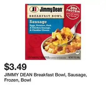 Wegmans JIMMY DEAN Breakfast Bowl, Sausage, Frozen, Bowl offer