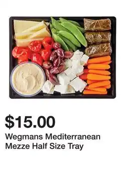 Wegmans Wegmans Mediterranean Mezze Half Size Tray offer