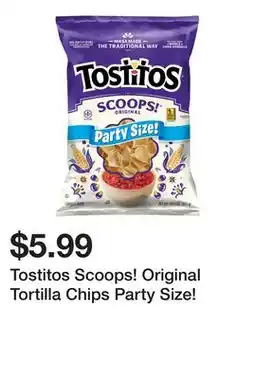 Wegmans Tostitos Scoops! Original Tortilla Chips Party Size! offer