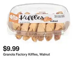 Wegmans Granola Factory Kiffles, Walnut offer