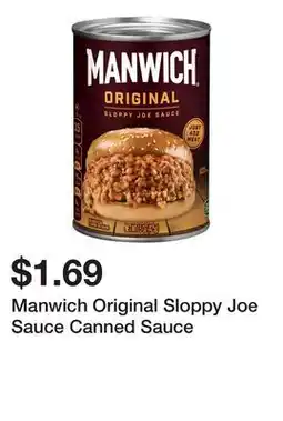 Wegmans Manwich Original Sloppy Joe Sauce Canned Sauce offer