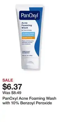 Ulta Beauty PanOxyl Acne Foaming Wash with 10% Benzoyl Peroxide offer
