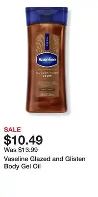 Ulta Beauty Vaseline Glazed and Glisten Body Gel Oil offer