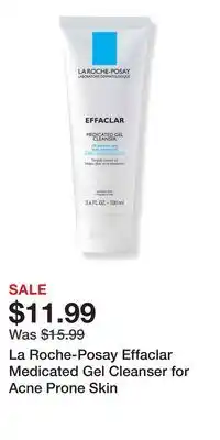 Ulta Beauty La Roche-Posay Effaclar Medicated Gel Cleanser for Acne Prone Skin offer
