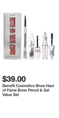 Ulta Beauty Benefit Cosmetics Brow Haul of Fame Brow Pencil & Gel Value Set offer