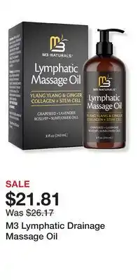 Ulta Beauty M3 Lymphatic Drainage Massage Oil offer