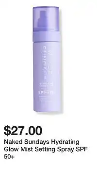 Ulta Beauty Naked Sundays Hydrating Glow Mist Setting Spray SPF 50+ offer