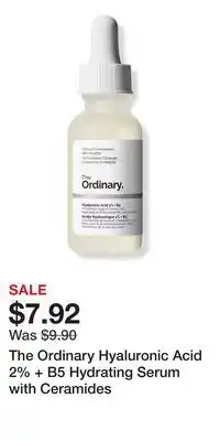 Ulta Beauty The Ordinary Hyaluronic Acid 2% + B5 Hydrating Serum with Ceramides offer
