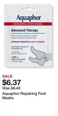 Ulta Beauty Aquaphor Repairing Foot Masks offer
