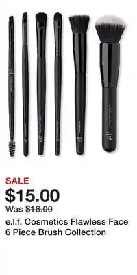 Ulta Beauty e.l.f. Cosmetics Flawless Face 6 Piece Brush Collection offer