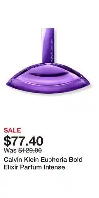 Ulta Beauty Calvin Klein Euphoria Bold Elixir Parfum Intense offer