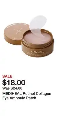 Ulta Beauty MEDIHEAL Retinol Collagen Eye Ampoule Patch offer